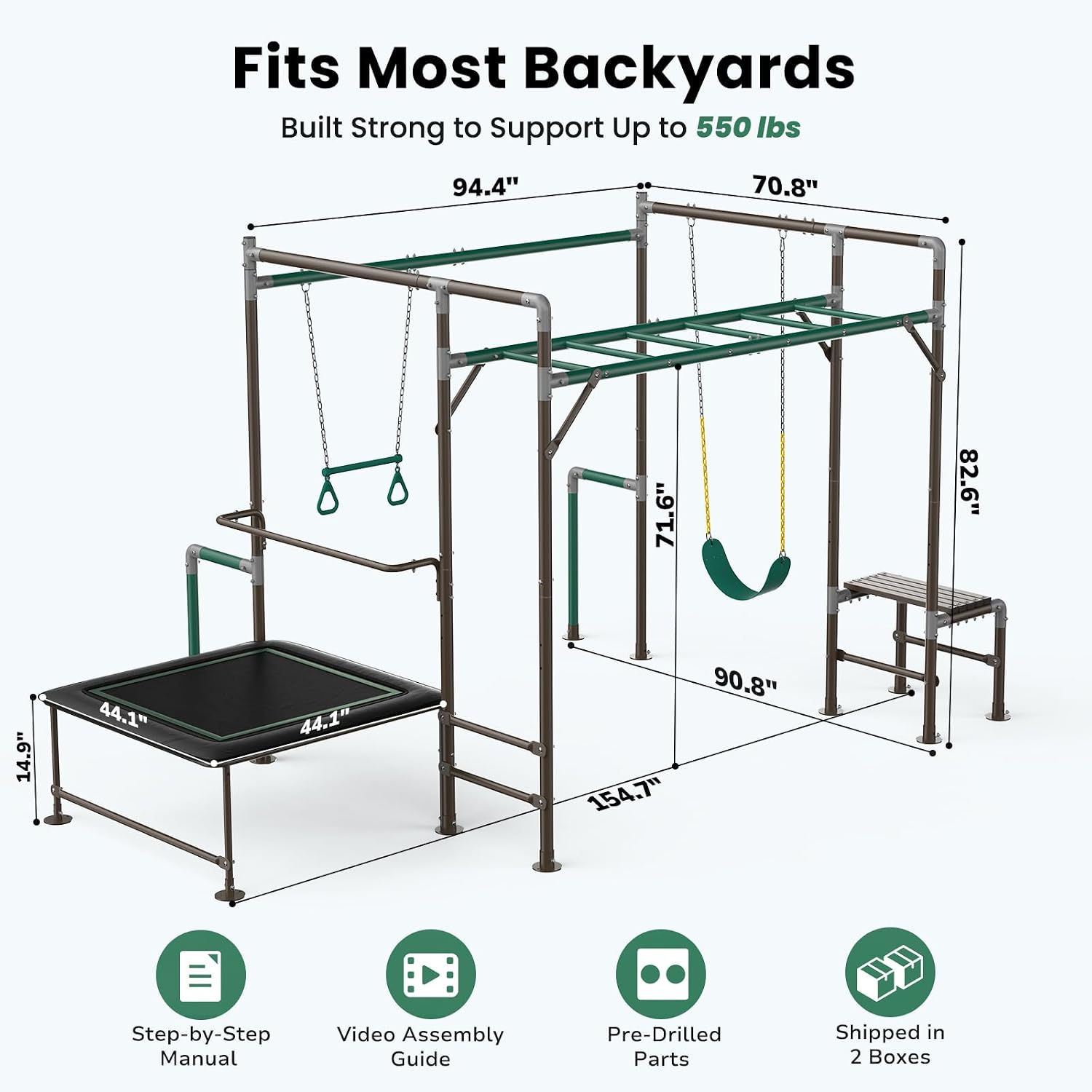 Kids Children mini Sports My W - Kids Outdoor Gym recension och pris