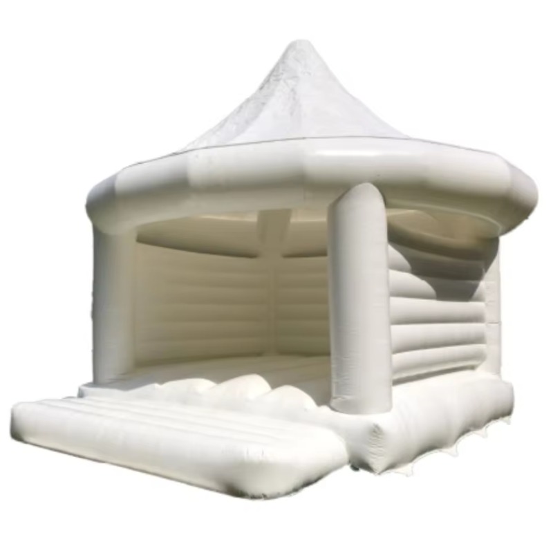 Inflatable White Wedding Bounc - Outdoor Games For Kids recension och pris