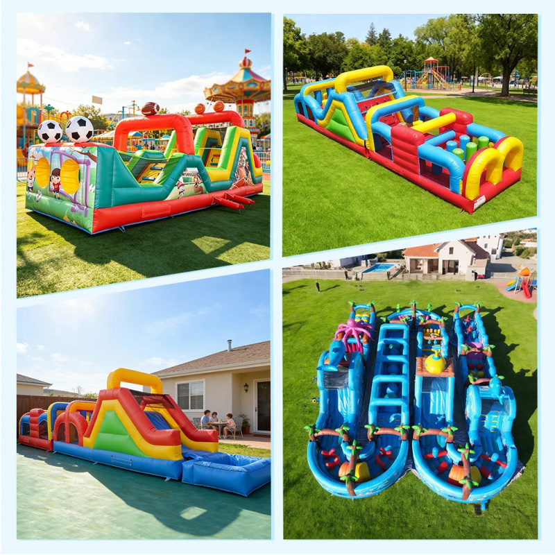 Large Red and Blue Commercial  - Outdoor Games For Kids recension och pris