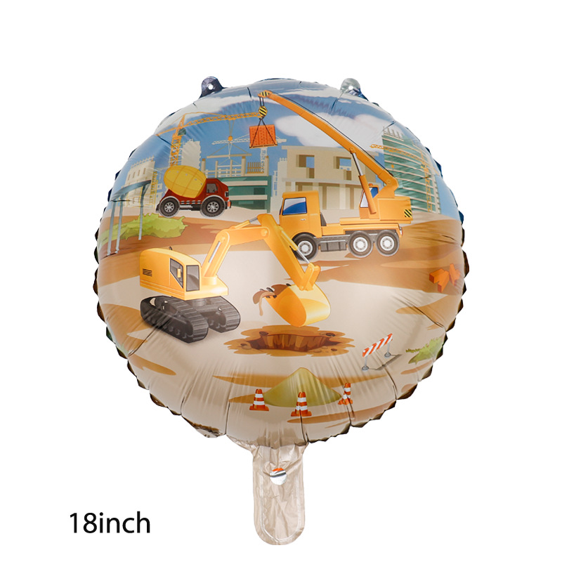 10pcs 18inch Cartoon car engin - Kids Outdoor Excavator recension och pris