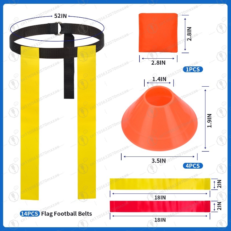 Flag Football Belts Set Americ - Outdoor Games For Kids recension och pris