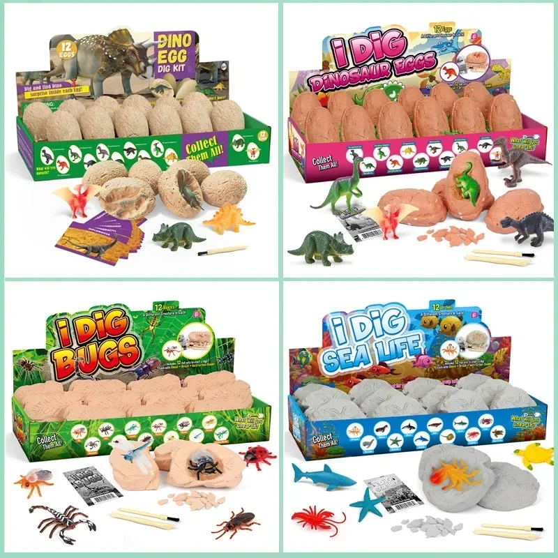 Dinosaur Egg Dig Kit,12Pcs Fos - Kids Outdoor Excavator recension och pris