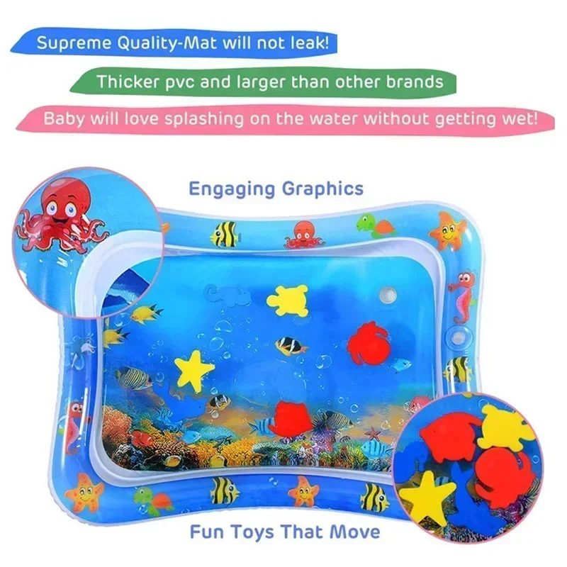 Baby Water Play Mat PVC Inflat - Kids Outdoor Water Play Table recension och pris